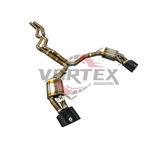 Échappement Vortex Gold Titanium Valvetronic pour Audi RS6 RS7 C8 4.0T V8 2016-2025 – Kit Silencieux Catback Performance Racing à Coupe Pie - Product Image 2