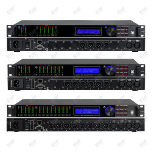 Procesador de Audio DSP LA204 de 2 Entradas y 4 Salidas con Efecto Digital, Ancho de Banda de 572-830MHz, Conector XLR, Control USB/RJ45 - Product Image 2