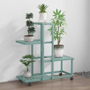 Estante moderno minimalista de varias capas para plantas, rectangular, independiente, para almacenamiento de macetas, para uso en interiores y balcones. - Product Image 3