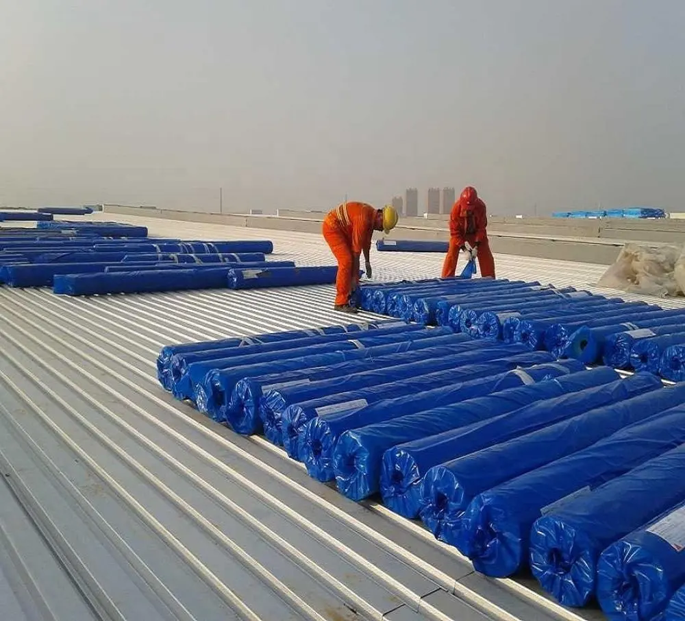Lámina de Pvc reciclable para mantener el enfriador de techo plano, Material de membrana curado blanco sobre negro, resistencia uv, 100%