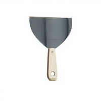 Spatule à manche en bois poli miroir, outils de quincaillerie, grattoir de construction, spatule de nettoyage, truelle, outils de pose de ruban adhésif pour cloisons sèches