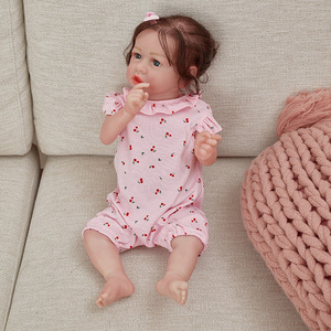 Venta caliente 22 pulgadas realista <span class=keywords><strong>Reborn</strong></span> Baby Doll Cute Newborn Silicon Toy Soft Fashion Doll Model by Hot Selling Style - Product Image 4