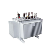 Transformateur de puissance triphasé 250 kVA immergé dans l'huile, haute efficacité, 11 kV 400 V, avec garantie de 5 ans, bobinage aluminium/cuivre, 50/60 Hz
