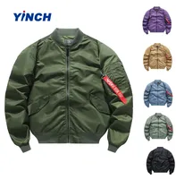 LAYENNE Nouvelle veste d'hiver brodée de haute qualité à la mode, veste bomber personnalisée avec logo pour hommes