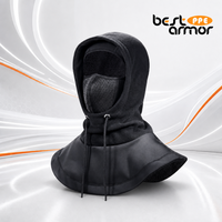Cagoule tactique d'hiver en polaire pour casque de sécurité, protection coupe-vent pour le cou, idéale pour les chantiers de construction - Référence 128