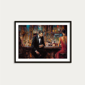Peintures à l'huile peintes à la main personnalisées directes d'usine capturant des moments <span class=keywords><strong>de</strong></span> conversation et <span class=keywords><strong>de</strong></span> <span class=keywords><strong>rire</strong></span> pour un mur <span class=keywords><strong>de</strong></span> bar <span class=keywords><strong>de</strong></span> marque - Product Image 3