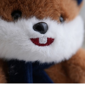 Porte-clés en peluche mignon, jouet en peluche 3D en forme de hamster, peluche douce rose pâle, porte-clés en forme de <span class=keywords><strong>castor</strong></span>, peluche kawaii, poupée de machine à griffes - Product Image 5