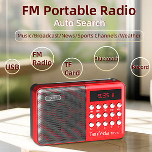 เครื่องส่งสัญญาณวิทยุ FM แบบพกพาเครื่องส่งสัญญาณวิทยุ FM Mp3บลูทูธขนาดเล็กย้อนยุควินเทจ - Product Image 2