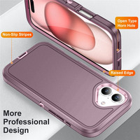 Vente en gros 3 en 1 TPU PC étui de téléphone portable pour iPhone 16 Pro Max 15 Plus 14 Pro 13 12 16E 2025 Housses de téléphone antichoc