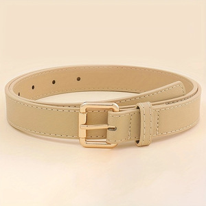 <span class=keywords><strong>Ceinture</strong></span> fine <span class=keywords><strong>en</strong></span> <span class=keywords><strong>cuir</strong></span> PU pour <span class=keywords><strong>femme</strong></span>, boucle ardillon <span class=keywords><strong>en</strong></span> alliage, style décontracté, largeur 2,4 cm, marron, pour jeans et robes - Product Image 4