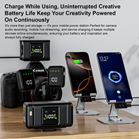 Microphone cravate professionnel pour interview S90 avec deux micros, bouton magnétique et sac pour iPhone, Android, appareil photo