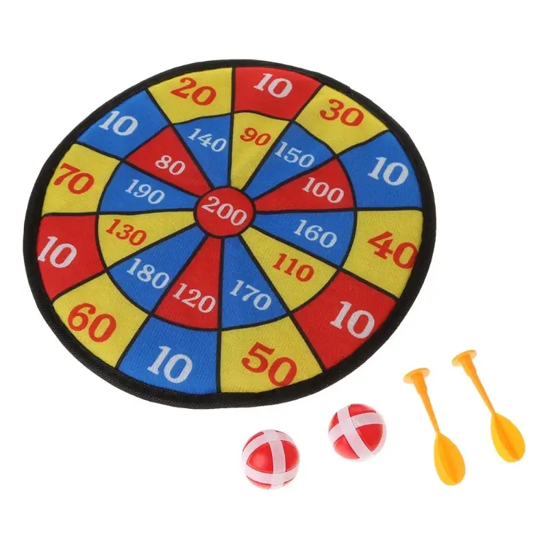 28 inches Fabric target shooting Dart Board Set Double Sides Safe Dart Target Game Toy DartBoard for Kids Gift Party