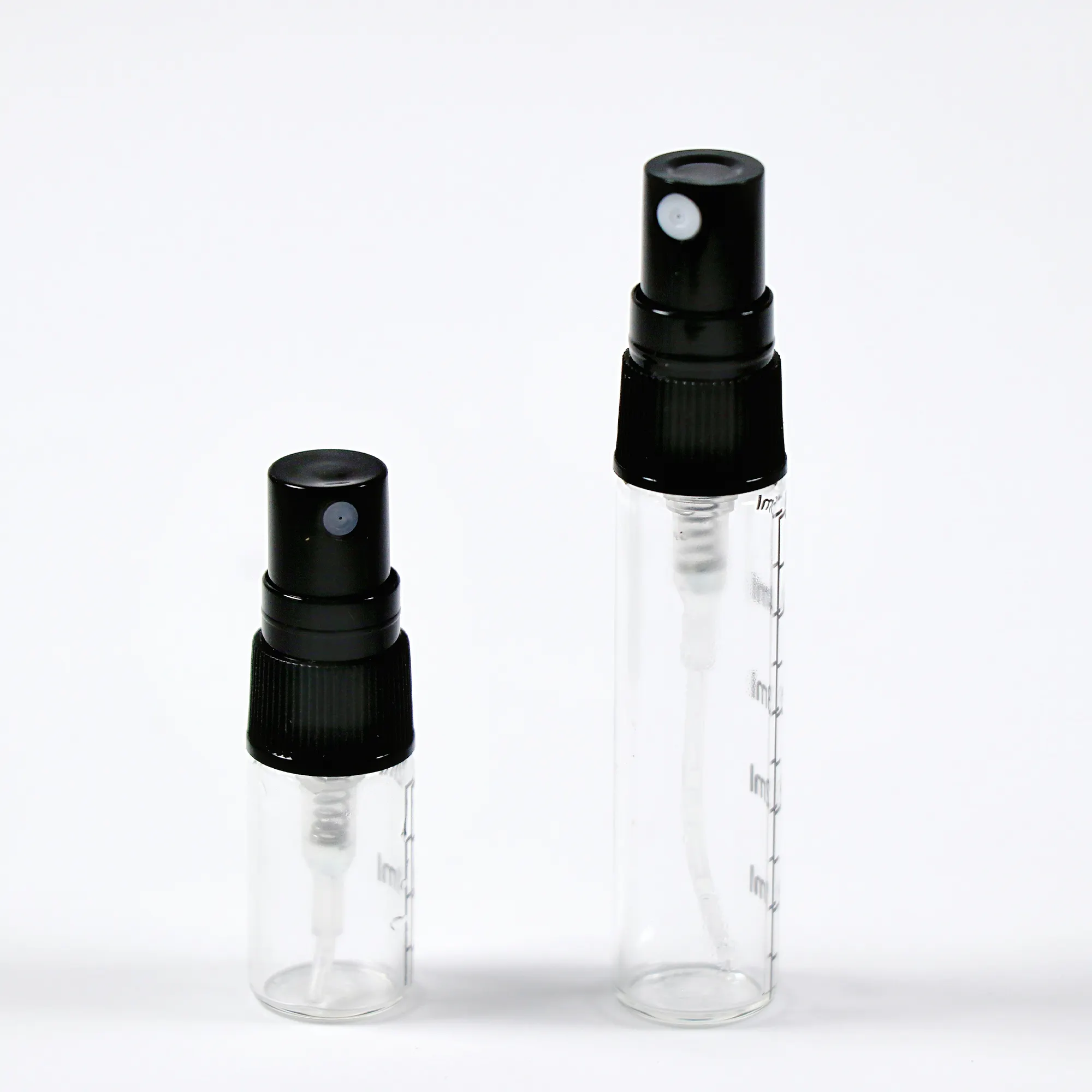 छोटा साफ़ 2ml 3ml 5ml 10ml परफ्यूम सैंपल बोतल परफ्यूम शीशी खाली स्प्रे ट्यूब ग्लास परफ्यूम परीक्षक