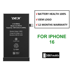 DEJI FCC TIS Mobil Pil <strong>Small</strong> <strong>Mobile</strong> Phones Battery for <strong>iphone</strong> 16 Battery Booster - Product Image 1