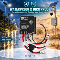 Contrôleur de charge solaire MPPT 10A/15A 12V-24V automatique pour batteries photovoltaïques (GEL/SLA/LFP/LI) – Efficacité 98-99% pour l'énergie solaire