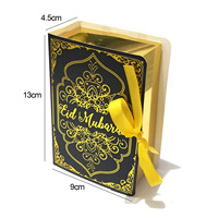 Boîte à bonbons Eid Mubarak Boîte cadeau de mariage étoile de lune Boîte de décoration cadeau EID MUBARAK Fournitures de décoration de fête