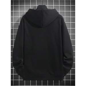 Sudadera con Capucha Personalizada para Hombre, Sudadera de Punto de Manga Larga con Bolsillo y Diseño de Hombros Caídos - Product Image 1