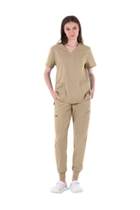 Set di Divise Mediche Traspiranti Elasticizzate per Medici e Infermieri, Stile Dritto/Jogger, 2/3/4 Pezzi, per Cliniche Dentistiche e Ospedali, con Logo Personalizzabile - Product Image 2