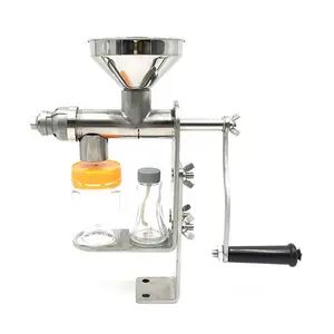 household manual oil press portable hand cranked stainless steel oil press peanut walnut small oil press