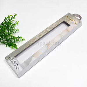 Boîtes d'emballage en papier personnalisées avec fermeture magnétique pour faux cils perruque avec poignée en ruban - Product Image 1