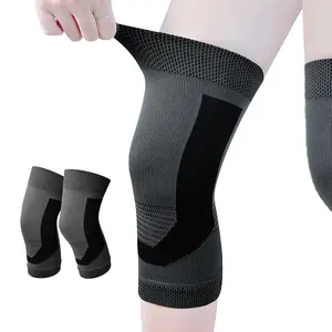 定制针织压缩小腿袖护膝健身篮球足球跑步自行车护腿护膝