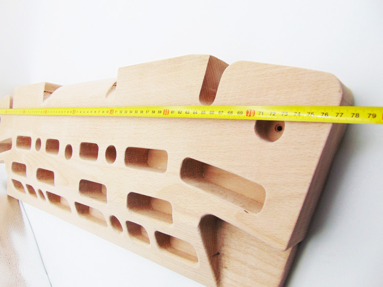 Zeyisy Haute Qualité Intérieure Accrocher Poignées En Bois Mur D'escalade Hangboard