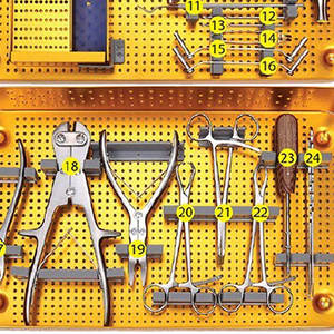 Ensemble complet d'instruments orthopédiques chirurgicaux professionnels en acier, manuels, de haute qualité - Product Image 3