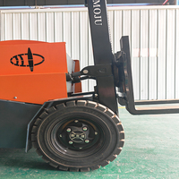 Chariot élévateur électrique compact de 1000 kg, fourche de 800 mm de large, mini transpalette à batterie, élévateur multifonction pour petit atelier