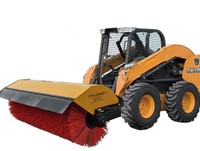 Sapu Hooper 72 inci, penyapu untuk Skid Steer Loader