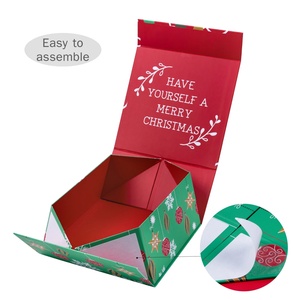 One Piece Folding <b>Box</b> Wholesale Exquisite <b>Gift</b> <b>Box</b> <b>Magnetic</b> Folding Flat-top <b>Box</b> With Many Styles Can Be Customized in Stock - Product Image 2