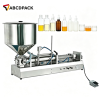 Machine de distribution de liquides semi-automatique à piston pneumatique avec commande par pédale pour le remplissage de bouteilles d'huile alimentaire et de vin