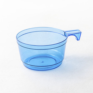 5oz Blue Transparent Disposable Plastic Airline Coffee Cup