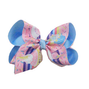 Fiocchi per capelli in nastro grosgrain e fermagli per capelli a forma di limone per ragazze - Accessori per bambini da 6 pollici - Product Image 6