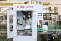 Machine de remplissage automatique de bouteilles de produits chimiques liquides (acides, pesticides, eau de Javel) anti-corrosion 5-20L