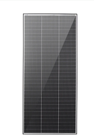 Panneau solaire rigide fixe 220W 12V N-Type TOPCon, cadre noir fin 25mm, module PV en verre 1470x670mm, hors réseau pour caravane