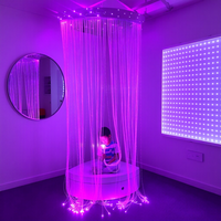 Stimulation sensorielle tactile visuelle, rideau de douche en fibre optique LED, cascade apaisante pour l'autisme, indice de protection IP68, réglable