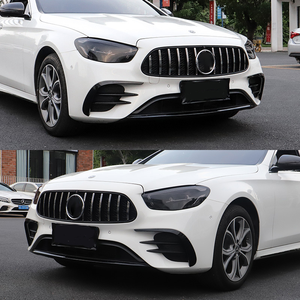 Nuova Striscia Decorativa Paraurti Anteriore <span class=keywords><strong>Mercedes</strong></span> <span class=keywords><strong>W213</strong></span> AMG E53 con Fissaggio a Vite per Lama d'Aria e Fori per Sensori di Parcheggio, Vernice Nera - Product Image 5