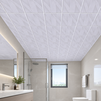 Panneaux de plafond en PVC pour décoration commerciale, panneaux de plafond imperméables pour salle de bain, 3-12 mm, pour installation de plafond en zone humide intérieure