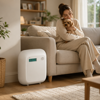 Diffuseur d'huiles essentielles double fonction anti-odeurs, contrôle par application, sans eau, écologique, pour hôtels et usage domestique