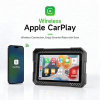 BQCC 5" Autoradio Carplay Multimédia pour Moto IP67 BT Mirrorlink Stéréo DVR Audio Auto MP5 Écran Tactile Type-C TF