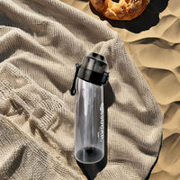 Bouteille d'eau en Tritan sans BPA avec paille, design classique écologique pour la gym et les voyages – Vente en gros