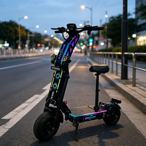 USA Stock 13 Inch Fat Tyre 10000W Dual Motor Adult Electric Scooter 72V 35Ah 43-65KM Long Range NFC Start Folding Scooter - Product Image 1