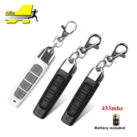 Télécommande universelle RF 4 boutons à code d'apprentissage 433 MHz, télécommandes sans fil pour portes de garage/voiture/volets roulants