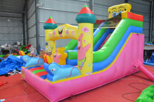 Castillo Inflable con Tobogán, Diseño de Dibujos Animados Coloridos, Temática Oceánica, Casa de Brinco para Niños, Alquiler Comercial para Fiestas al Aire Libre - Product Image 2