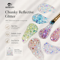 OEM ODM Vernis Gel Pailleté 20 Couleurs Style Français 15ml Bouteille Haute Qualité Séchage Rapide Lissage Automatique Usage Professionnel DIY