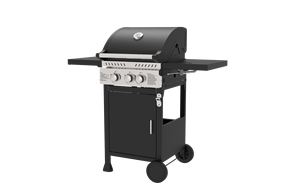 <span class=keywords><strong>Barbecue</strong></span> à gaz commercial 2 brûleurs + 1 <span class=keywords><strong>barbecue</strong></span> latéral avec roues d'armoires <span class=keywords><strong>Barbecue</strong></span> en acier inoxydable extérieur - Product Image 2