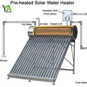 <span class=keywords><strong>Chauffe</strong></span>-<span class=keywords><strong>eau</strong></span> <span class=keywords><strong>solaire</strong></span> autonome en acier galvanisé 240L avec soupape de décharge de pression pour intérieur <span class=keywords><strong>et</strong></span> extérieur - Product Image 2
