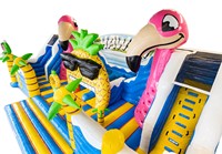 Château gonflable géant en PVC sur le thème tropical d'Hawaï, aire de jeux gonflable extérieure pour la location