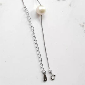 2025 personnalité de la mode tempérament S 925 argent pur perle d'eau douce <span class=keywords><strong>blanche</strong></span> naturelle autres colliers de mode - Product Image 5