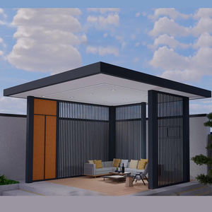 Gazebo Moderno Retrattile <span class=keywords><strong>da</strong></span> Esterno, Tenda <span class=keywords><strong>da</strong></span> Giardino, Pergola in Alluminio, Padiglione Impermeabile Parasole per Prato, Terrazza, Villa, Parco - Product Image 6